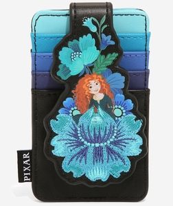 NWT Loungefly Brave Merida embroidered floral cardholder